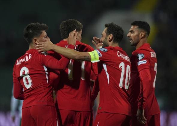 Bulgaria v Turkiye - 2026 FIFA World Cup, WM, Weltmeisterschaft, Fussball European Qualifiers SOFIA, BULGARIA - OCTOBER 11: Kenan Yildiz of Turkiye celebrates after scoring a goal during the 2026 FIFA World Cup European Qualifier Group E match between Bulgaria and Turkiye at Vasil Levski National Stadium in Sofia, Bulgaria on October 11, 2025. Mehmet Emin Menguarslan Anadolu Sofia Bulgaria. Editorial use only. Please get in touch for any other usage.  Copyright: x2025xAnadoluxMehmetxEminxMenguarslanx