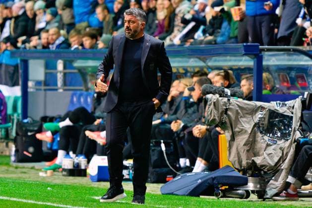 CALCIO - FIFA Mondiali - Qualifiers - Estonia vs Italy Gennaro Gattuso head coach of Italy during Qualifiers - Estonia vs Italy, FIFA World Cup, WM, Weltmeisterschaft, Fussball match in Tallin, Estonia, October 11 2025 Tallin Estonia  Copyright: xIPAxSport ABACAx