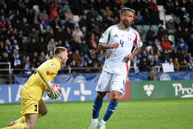 Leonardo Spinazzola in action during Qualifiers - Estonia vs Italy, FIFA World Cup, WM, Weltmeisterschaft, Fussball match in Tallin, Estonia, October 11 2025  Copyright: xPasqualexGolia IPAxSportx xipa-agency.netx xx IPA_66444062 IPA_Agency_IPA66444062