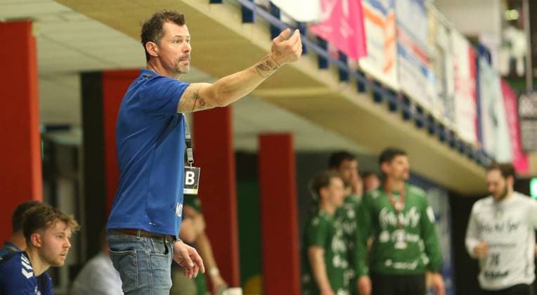 RECORD DATE NOT STATED Handball, Saison 2025 2026, 3. Liga, Staffel Nord-Ost. HG Hamburg-Barmbek - Eintracht Hildesheim. Aufnahmedatum: 11. Oktober 2025. Trainer Mirco Demel (Barmbek). Wandsbek Hamburg