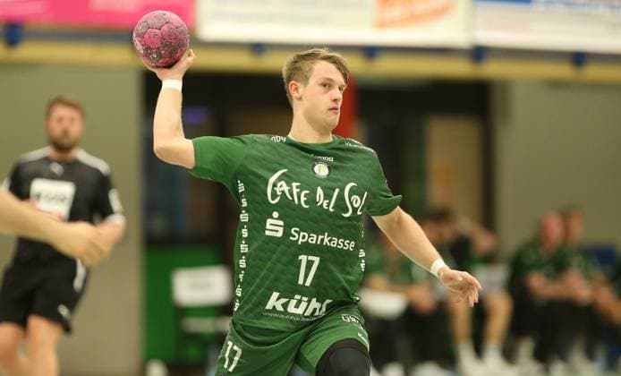 RECORD DATE NOT STATED Handball, Saison 2025 2026, 3. Liga, Staffel Nord-Ost. HG Hamburg-Barmbek - Eintracht Hildesheim. Aufnahmedatum: 11. Oktober 2025. Philipp Wäger (Hildesheim). Wandsbek Hamburg