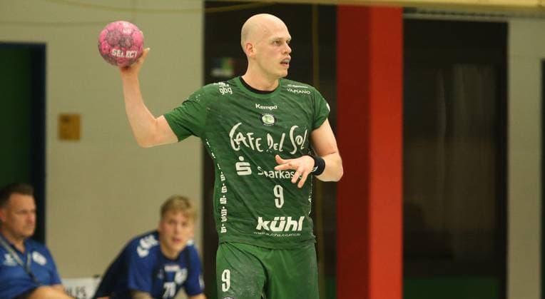 RECORD DATE NOT STATED Handball, Saison 2025 2026, 3. Liga, Staffel Nord-Ost. HG Hamburg-Barmbek - Eintracht Hildesheim. Aufnahmedatum: 11. Oktober 2025. Robin Müller (Eintracht). Wandsbek Hamburg