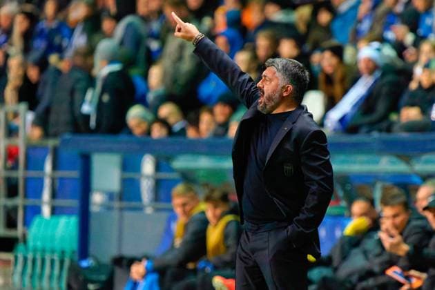 CALCIO - FIFA Mondiali - Qualifiers - Estonia vs Italy Gennaro Gattuso head coach of Italy during Qualifiers - Estonia vs Italy, FIFA World Cup, WM, Weltmeisterschaft, Fussball match in Tallin, Estonia, October 11 2025 Tallin Estonia  Copyright: xIPAxSport ABACAx
