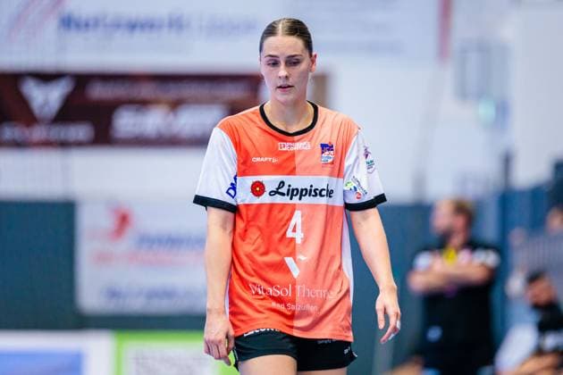 Andrea Jacobsen (HSG Blomberg-Lippe, 04) GER, HSG Blomberg-Lippe vs. Union Neckarsulm, Handball, 1. Bundesliga Frauen, 5. Spieltag, Spielzeit 2025 2026, 11.10.2025 GER, HSG Blomberg-Lippe vs. Sport-Union Neckarsulm, Handball, 1. Bundesliga Frauen, 5. Spieltag, Spielzeit 2025 2026, 11.10.2025 Blomberg Copyright: xEibner-Pressefoto JanxRollingerx EP_JSK