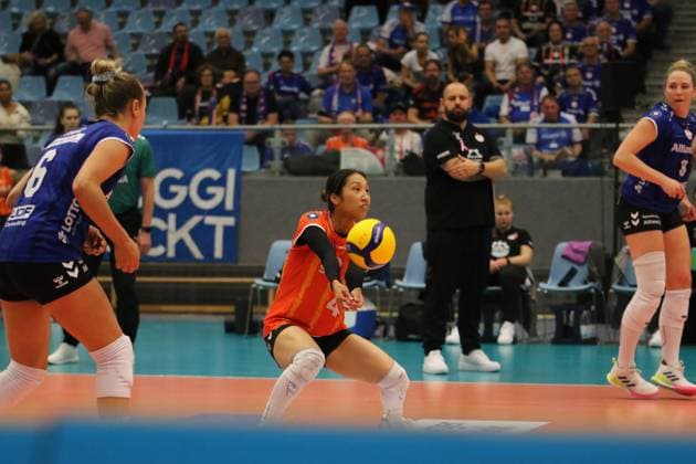 Volleyball-Bundesliga der Frauen: Libera Yurika Bamba vom Allianz MTV Stuttgart.