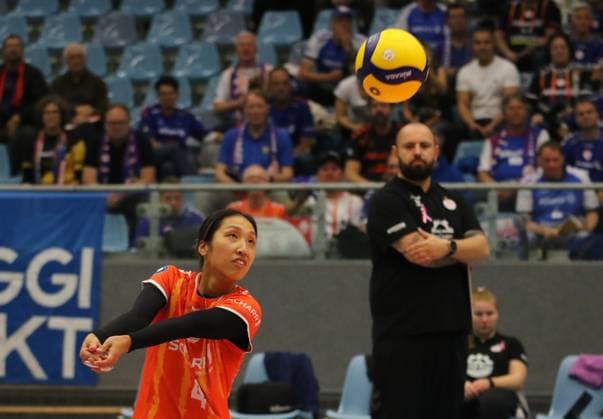 Volleyball-Bundesliga der Frauen: Libera Yurika Bamba vom Allianz MTV Stuttgart.