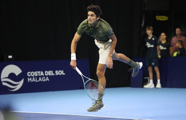 Pierre-Hughes Herbert pictured in action during the European Open ATP, Tennis Herren tennis tournament in Brussels, on Sunday 12 October 2025. This year s edition of the tournament is taking place from 12 to 19 October 2025. VIRGINIExLEFOUR  x136589457x