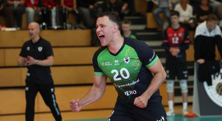 Ludwigsburg , Zoi DVV Pokal Qualifikation Hauptrunde , Barock Volleys MTV Ludwigsburg vs. ASV Dachau , Jeffrey Klok ( Lubu )
