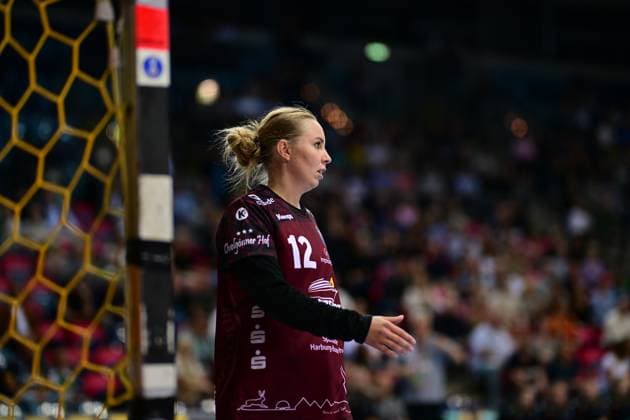 Handball I Frauen I Saison 2025-2026 I 1. HBF I 5. Spieltag I VfL Oldenburg - Buxtehuder SV I 12.10.2025 Oliwia Kaminska (12, Buxtehuder Sportverein) Oldenburg EWE Arena Niedersachsen Deutschland Copyright: xLobeca FelixxSchlikisx