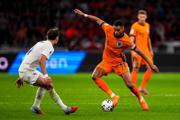 AMSTERDAM, NETHERLANDS - OCTOBER 12: Ryan Gravenberch of Netherlands dribbles with the ball during the FIFA World Cup, WM, Weltmeisterschaft, Fussball 2026 qualifier match between Netherlands and Finland at Johan Cruijff Arena on October 12, 2025 in Amsterdam, Netherlands. (Photo by Rene Nijhuis) SPO  Copyright: xRenexNijhuis