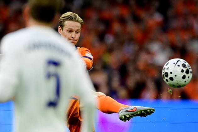 AMSTERDAM - Frenkie de Jong of the Netherlands at the Johan Cruijff ArenA during the Dutch national team, Nationalteam s 2026 FIFA World Cup, WM, Weltmeisterschaft, Fussball qualifying match against Finland. ANP OLAF KRAAK FIFA 2026 World Cup Qualifier 2025 2026 xVIxANPxSportx xxANPxIVx 539033995 originalFilename: 539033995.jpg