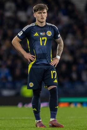 Scotland v Belarus 2026 FIFA World Cup, WM, Weltmeisterschaft, Fussball Qualifier 12 10 2025. Group C Ben Gannon-Doak of Scotland during the 2026 FIFA World Cup Qualifier, Scotland vs Belarus, The National Stadium, Hampden Park, Glasgow, Scotland, 12 10 2025. Hampden Park The National Stadium Glasgow Scotland Editorial use only , Copyright: xColinxPoultneyx PSI-23023-0068