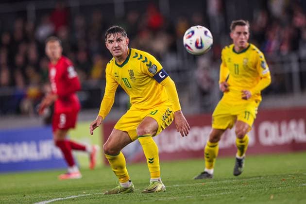 12.10.2025 KOWNO , LITWA - STADION Stadion im. S. Dariusa i S. Girenasa ( KAUNAS, LITHUANIA ) PILKA NOZNA (FOOTBALL) ELIMINACJE MISTRZOSTW SWIATA FIFA 2026 ( FIFA World Cup, WM, Weltmeisterschaft, Fussball 26â ¢ UEFA Qualifiers ) MECZ LITWA - POLSKA ( GAME LITHUANIA - POLAND ) NZ fiodor cernych FOTO LUKASZ GROCHALA CYFRASPORT NEWSPIX.PL --- newspix.pl POLAND OUT! 
