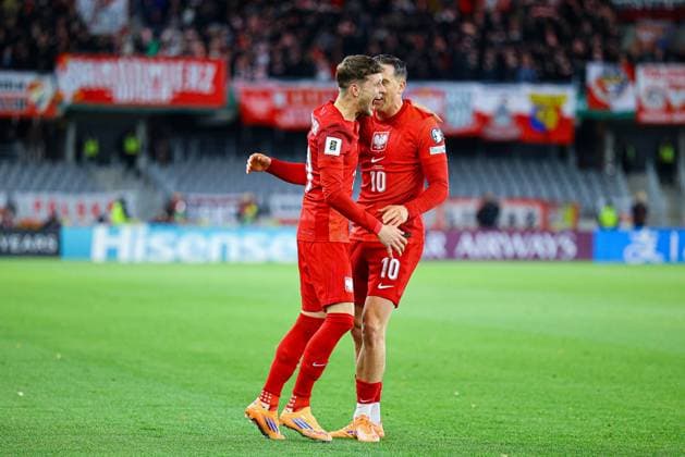 2025.10.12 Kowno Pilka nozna Kwalifikacje Mistrzostw Swiata 2026 Litwa - Polska N z bramka gol radosc na 1-0 Sebastian Szymanski Foto Pawel Andrachiewicz PressFocus 2025.10.12 Kaunas Football - FIFA World Cup, WM, Weltmeisterschaft, Fussball 2026 Qualifying round press conference, PK, Pressekonferenz and training before Lithuania - Poland bramka gol radosc na 1-0 Sebastian Szymanski Credit: Pawel Andrachiewicz PressFocus NEWSPIX.PL --- newspix.pl POLAND OUT! 