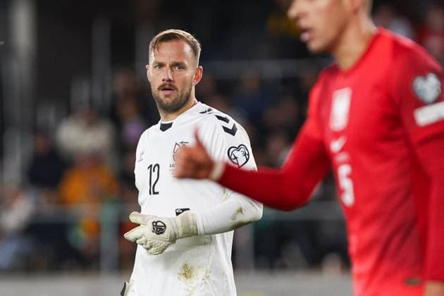12.10.2025 Kowno. Pilka nozna. Eliminacje Mistrzostw Swiata 2026 mecz : Litwa - Polska --- Football. FIFA World Cup, WM, Weltmeisterschaft, Fussball eliminations match : Lithuania - Poland Nz Tomas Svedkauskas Fot. Igor Jakubowski Arena Akcji NEWSPIX.PL --- newspix.pl POLAND OUT! 