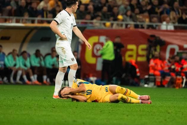 Romania v Austria - European Qualifiers Group H - FIFA World Cup, WM, Weltmeisterschaft, Fussball 2026 BUCHAREST, ROMANIA, OCTOBER 12, 2025 - Romania v Austria - European Qualifiers Group H - FIFA World Cup 2026, Ianis Hagi during the match. Copyright: xVLADxBEREHOLSCHIx