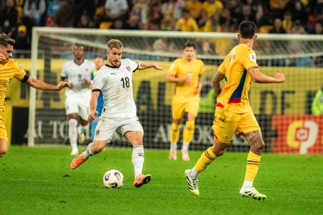 Romania v Austria - European Qualifiers Group H - FIFA World Cup, WM, Weltmeisterschaft, Fussball 2026 BUCHAREST, ROMANIA, OCTOBER 12, 2025 - Romania v Austria - European Qualifiers Group H - FIFA World Cup 2026, Romano Schmid during the match. Copyright: xVLADxBEREHOLSCHIx