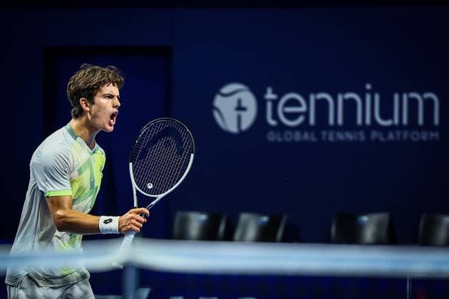 Belgian Gilles-Arnaud Bailly pictured during the European Open ATP, Tennis Herren tennis tournament in Brussels, on Monday 13 October 2025. This year s edition of the tournament is taking place from 12 to 19 October 2025. DAVIDxPINTENS  x136675561x