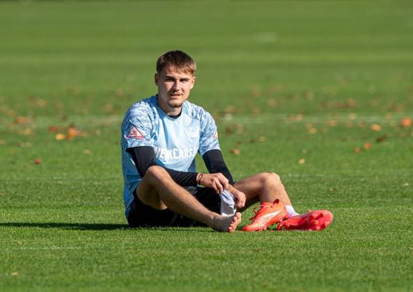 Fussball, Herren, Saison 2025 26, 2. Bundesliga, Hertha BSC, Training, Marten Winkler (Hertha BSC), 13.10. 2025,