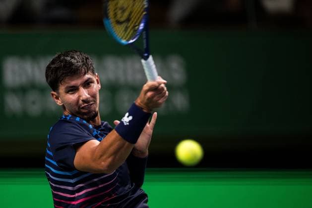 251013 Alexei Popyrin of Australia competes in a men s singles tennis match during day 1 of the ATP, Tennis Herren 250 Nordic Open on October 13, 2025 in Stockholm. Photo: Emma Wallskog BILDBYRAN COP 320 EW0577 tennis nordic open nordic open 2024 bbeng Copyright: EMMAxWALLSKOG BB251013EW031