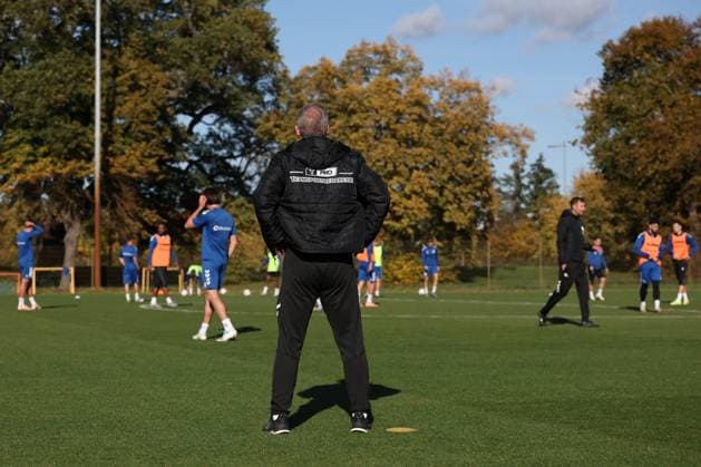Trainer Petrik Sander (1. FC Magdeburg) - 2. Fußball Bundesliga Saison 2025-2026 Training 1. FC Magdeburg an der Avnet Arena in Magdeburg - Fußball,Mann,Männer,Deutschland,13.10.2025