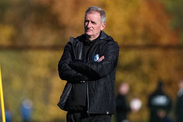 Trainer Petrik Sander (1. FC Magdeburg) - 2. Fußball Bundesliga Saison 2025-2026 Training 1. FC Magdeburg an der Avnet Arena in Magdeburg - Fußball,Mann,Männer,Deutschland,13.10.2025