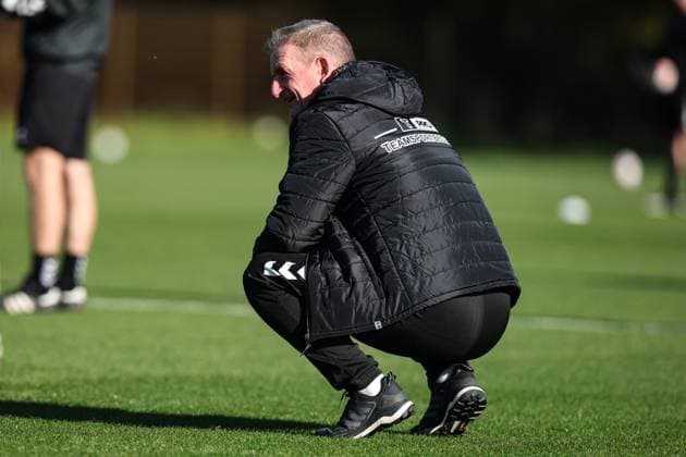Trainer Petrik Sander (1. FC Magdeburg) - 2. Fußball Bundesliga Saison 2025-2026 Training 1. FC Magdeburg an der Avnet Arena in Magdeburg - Fußball,Mann,Männer,Deutschland,13.10.2025