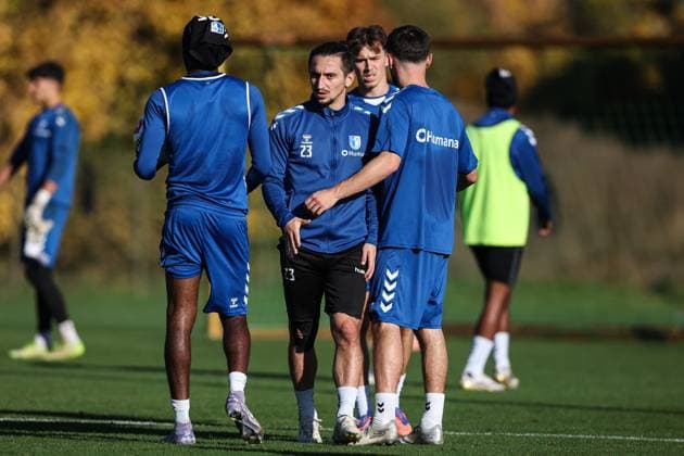 Baris Atik (1. FC Magdeburg,23) - 2. Fußball Bundesliga Saison 2025-2026 Training 1. FC Magdeburg an der Avnet Arena in Magdeburg - Fußball,Mann,Männer,Deutschland,13.10.2025