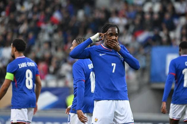 Football : 2025 UEFA European Under-21 Championship qualification -France v Estonia mathys TEL of France during the 2025 UEFA European Under-21 Championship qualification, Group C football match between France u 21 and Estonia u 21 at the Alpes stadium Grenoble on October 13, 2025  Copyright: xALLILI_MOURADx