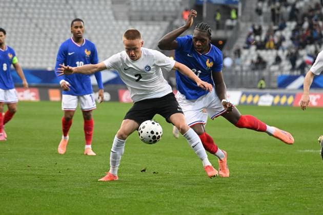 Football : 2025 UEFA European Under-21 Championship qualification -France v Estonia Jaydee CANVOT of France during the 2025 UEFA European Under-21 Championship qualification, Group C football match between France u 21 and Estonia u 21 at the Alpes stadium Grenoble on October 13, 2025  Copyright: xALLILI_MOURADx
