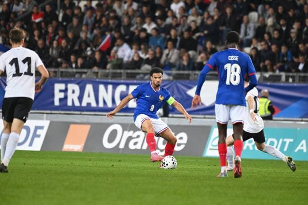 Football : 2025 UEFA European Under-21 Championship qualification -France v Estonia Warren Zaire Emery of France during the 2025 UEFA European Under-21 Championship qualification, Group C football match between France u 21 and Estonia u 21 at the Alpes stadium Grenoble on October 13, 2025  Copyright: xALLILI_MOURADx