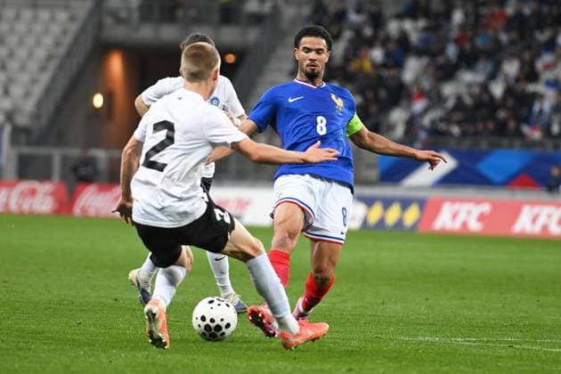 Football : 2025 UEFA European Under-21 Championship qualification -France v Estonia Warren Zaire Emery of France during the 2025 UEFA European Under-21 Championship qualification, Group C football match between France u 21 and Estonia u 21 at the Alpes stadium Grenoble on October 13, 2025  Copyright: xALLILI_MOURADx