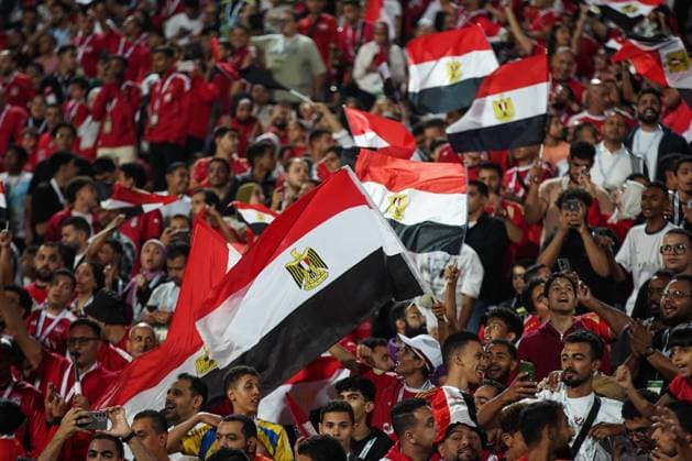 Egypt V Guinea-Bissau - FIFA World Cup, WM, Weltmeisterschaft, Fussball African Qualifiers - Match Group A Fans of Egypt gather before the FIFA World Cup African qualifiers Match Group A between Egypt and Guinea-Bissau at Cairo International Stadium in Cairo, Egypt, on October 12, 2025. cairo Egypt  Copyright: xZiadxAhmedx originalFilename:abdellelah-notitle251012_npYgy.jpg