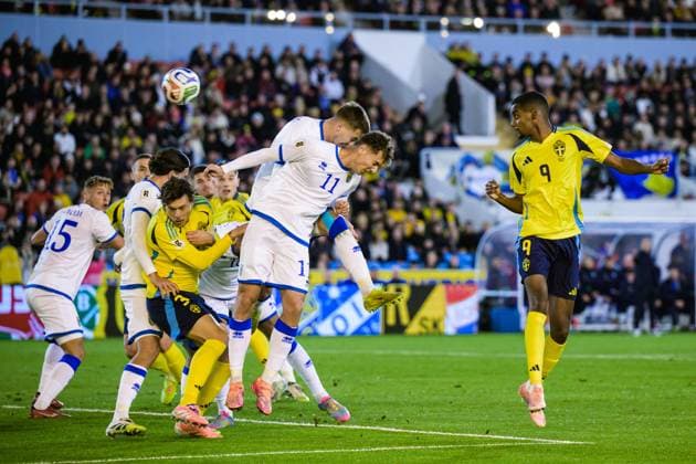 251013 Alexander Isak of Sweden during the FIFA World Cup, WM, Weltmeisterschaft, Fussball Qualifier football match between Sweden and Kosovo on October 13, 2025 in Gothenburg. Photo: Daniel Stiller BILDBYRAN kod DS JM0741 bbeng fotboll football soccer fotball vm-kval kval fifa world cup qualifier qualifier qualification sverige sweden sverige a kosovo Copyright: DANIELxSTILLER BB251013DS027