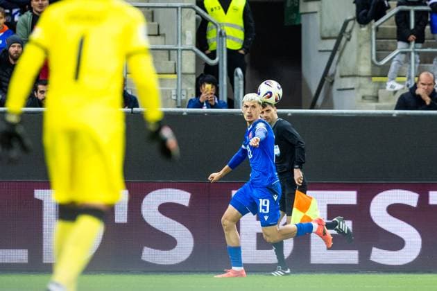 SLOVAKIA - LUXEMBOURG Tomas Rigo of Slovakia during European qualifier of World Cup 2026 football match between Slovakia and Luxembourg. City Arena, Trnava, Slovakia, October 13, 2025. Copyright: xx 080A0880