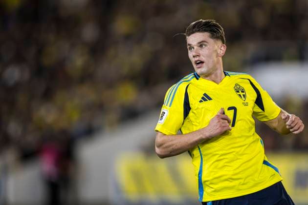 251013 Viktor Gyökeres of Sweden during the FIFA World Cup, WM, Weltmeisterschaft, Fussball Qualifier football match between Sweden and Kosovo on October 13, 2025 in Gothenburg. Photo: Michael Erichsen BILDBYRAN COP 89 JM0741 bbeng fotboll football soccer fotball vm-kval kval fifa world cup qualifier qualifier qualification sverige sweden sverige a kosovobbauto sverige sweden Copyright: MICHAELxERICHSEN BB251013MI036