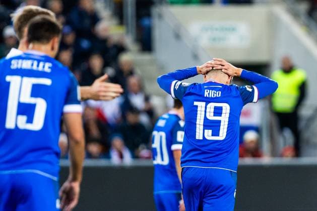 SLOVAKIA - LUXEMBOURG Tomas Rigo of Slovakia during European qualifier of World Cup 2026 football match between Slovakia and Luxembourg. City Arena, Trnava, Slovakia, October 13, 2025. Copyright: xx 080A0966
