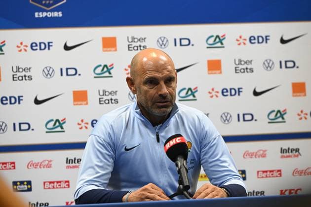 Football : 2025 UEFA European Under-21 Championship qualification -France v Estonia Gerald Baticle coach of France during the 2025 UEFA European Under-21 Championship qualification, Group C football match between France u 21 and Estonia u 21 at the Alpes stadium Grenoble on October 13, 2025  Copyright: xALLILI_MOURADx