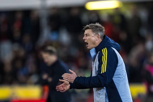 251013 Head coach Jon Dahl Tomasson of Sweden during the FIFA World Cup, WM, Weltmeisterschaft, Fussball Qualifier football match between Sweden and Kosovo on October 13, 2025 in Gothenburg. Photo: Joel Marklund BILDBYRAN kod JM JM0741 bbeng fotboll football soccer fotball vm-kval kval fifa world cup qualifier qualifier qualification sverige sweden sverige a kosovo Copyright: JOELxMARKLUND BB251013JM102