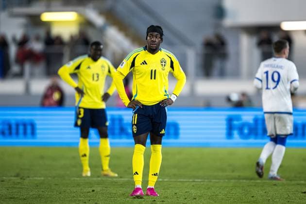 251013 Anthony Elanga of Sweden during the FIFA World Cup, WM, Weltmeisterschaft, Fussball Qualifier football match between Sweden and Kosovo on October 13, 2025 in Gothenburg. Photo: Joel Marklund BILDBYRAN kod JM JM0741 bbeng fotboll football soccer fotball vm-kval kval fifa world cup qualifier qualifier qualification sverige sweden sverige a kosovo Copyright: JOELxMARKLUND BB251013JM108