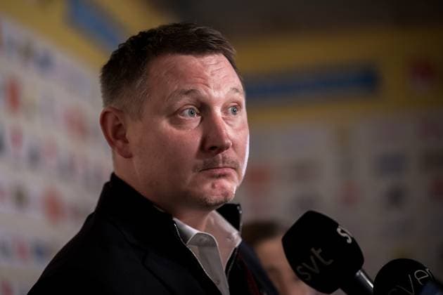 251013 Kim Källström, head of football of Sweden in the mixed zone after the FIFA World Cup, WM, Weltmeisterschaft, Fussball Qualifier football match between Sweden and Kosovo on October 13, 2025 in Gothenburg. Photo: Mathias Bergeld BILDBYRAN kod MB JM0741 bbeng fotboll football soccer fotball vm-kval kval fifa world cup qualifier qualifier qualification sverige sweden sverige a kosovo Copyright: MATHIASxBERGELD BB251013MB066