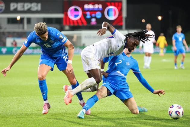 Football mens. FIFA World Cup, WM, Weltmeisterschaft, Fussball Qualifiers. Iceland - France. 13.10.25. Reykjavik, Iceland Copyright: xPawelxCx 1J8A2217