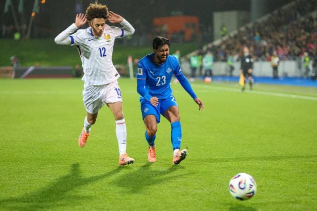 Football mens. FIFA World Cup, WM, Weltmeisterschaft, Fussball Qualifiers. Iceland - France. 13.10.25. Reykjavik, Iceland Copyright: xPawelxCx 1J8A2370