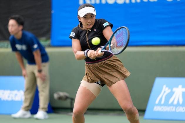 Kyoka Okamura (JPN), OCTOBER 13, 2025 - Tennis : Singles Qualifying Match at Morita Tennis Center Utsubo during Kinoshita Group Japan Open Tennis Championships 2025 in Osaka, Japan. Noxthirdxpartyxsales  aflo_306803074