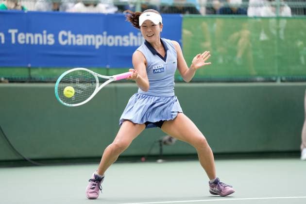 Mei Yamaguchi (JPN), OCTOBER 13, 2025 - Tennis : Singles Qualifying Match at Morita Tennis Center Utsubo during Kinoshita Group Japan Open Tennis Championships 2025 in Osaka, Japan. Noxthirdxpartyxsales  aflo_306803145