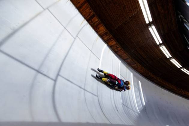 13.10.2025, GER, Rennrodeln, Saison 25 26, Maenner Frauen Einzel - Doppel, Olympiakader A-Kader Perspektivkader Team Deutschland, Bahneröffnung Winterbetrieb 2025 2026 Tobias Wendl Tobias Arlt 98559 Oberhof LOTTO Thüringen EISARENA Oberho Thüringen Deutschland *** 13 10 2025, GER, Luge, Season 25 26, Men Women Singles Doubles, Olympic Squad A Squad Perspective Squad Team Germany, Track Opening Winter 2025 2026 Tobias Wendl Tobias Arlt 98559 Oberhof LOTTO Thüringen EISARENA Oberho Thüringen Germany