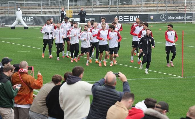 Stuttgart , Fußball Training VfB Stuttgart ,