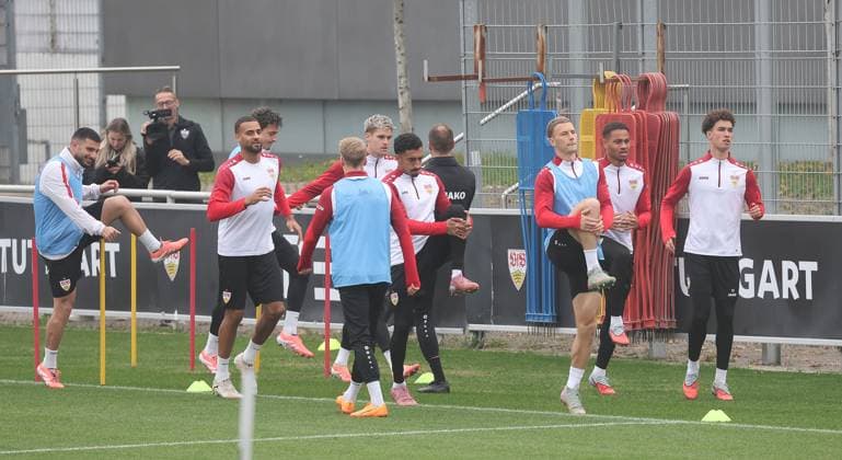 Stuttgart , Fußball Training VfB Stuttgart ,