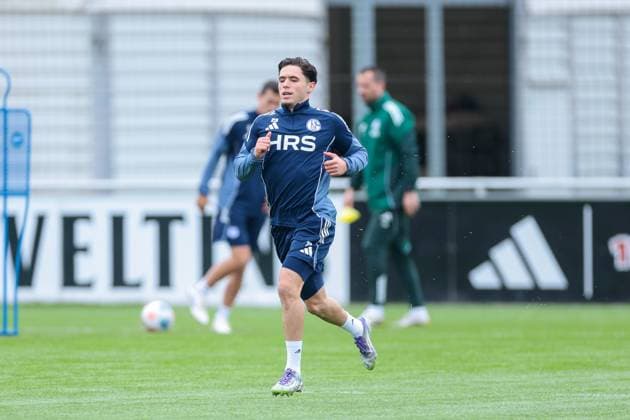 14.10.2025, Fussball, Saison 2025 2026, Training FC Schalke 04, Soufiane El-Faouzi (FC Schalke 04) Gelsenkirchen Trainingsgelände FC Schalke 04 NRW Deutschland xRHR-FOTO YYx Copyright: RHR-FOTOx RHR-FOTO YY
