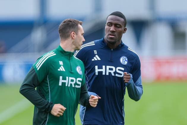 14.10.2025, Fussball, Saison 2025 2026, Training FC Schalke 04, Bryan Lasme (FC Schalke 04), Gelsenkirchen Trainingsgelände FC Schalke 04 NRW Deutschland xRHR-FOTO YYx Copyright: RHR-FOTOx RHR-FOTO YY